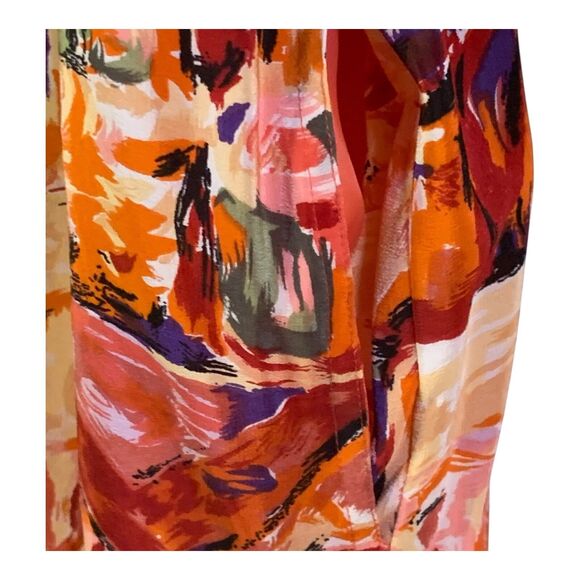 Vintage Silk Bomber Jacket LG Women's Long Sleeves Art to Wear Lightweight Coat - Picture 5 of 14